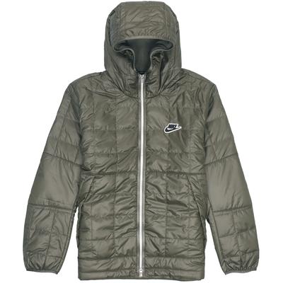 Giacca in Cotone con Cappuccio Tinta Unita Piccolo Logo Giacca Uomo Verde DJ0434-380