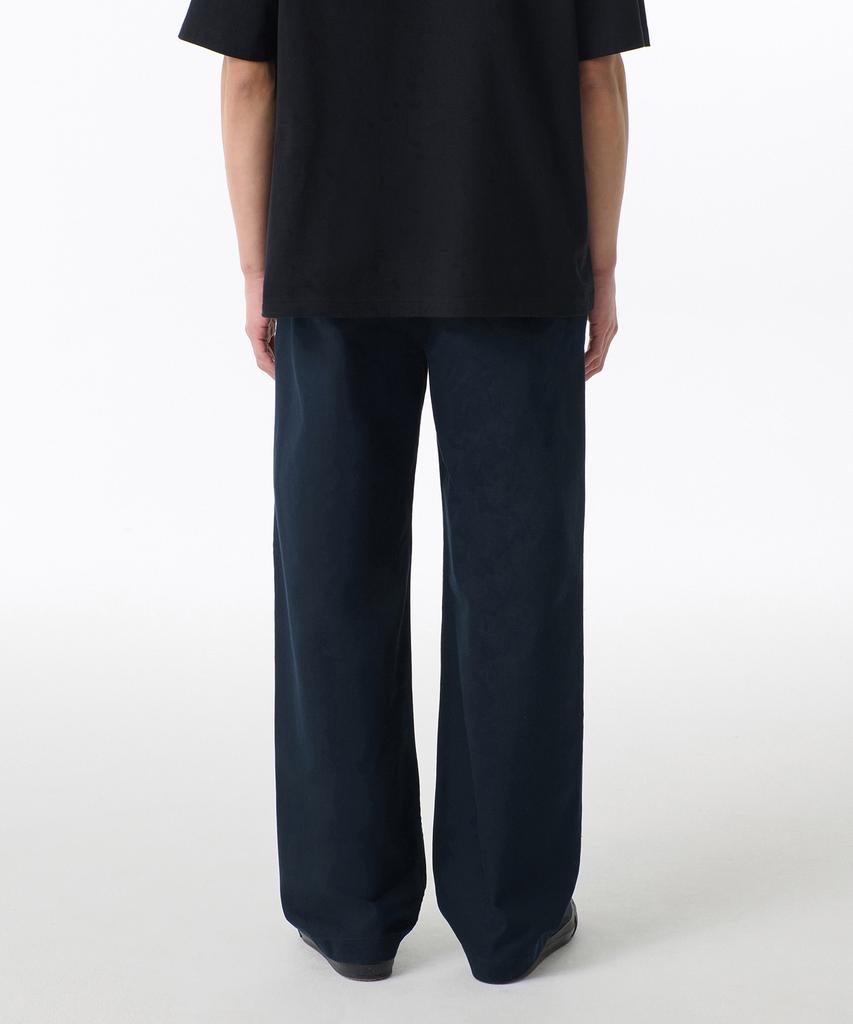 Musinsa Standard Regular Fit Hidden Elastic Waist Chino Pants [Navy]