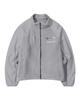 Themuseumvisitor Fleece Raglan Full Zip-Up (Grey)