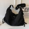 Canvas Bags  Large Capacity  New Style for Girls  Solid Color Dumpling Bags  One Shoulder Crossbody Bags