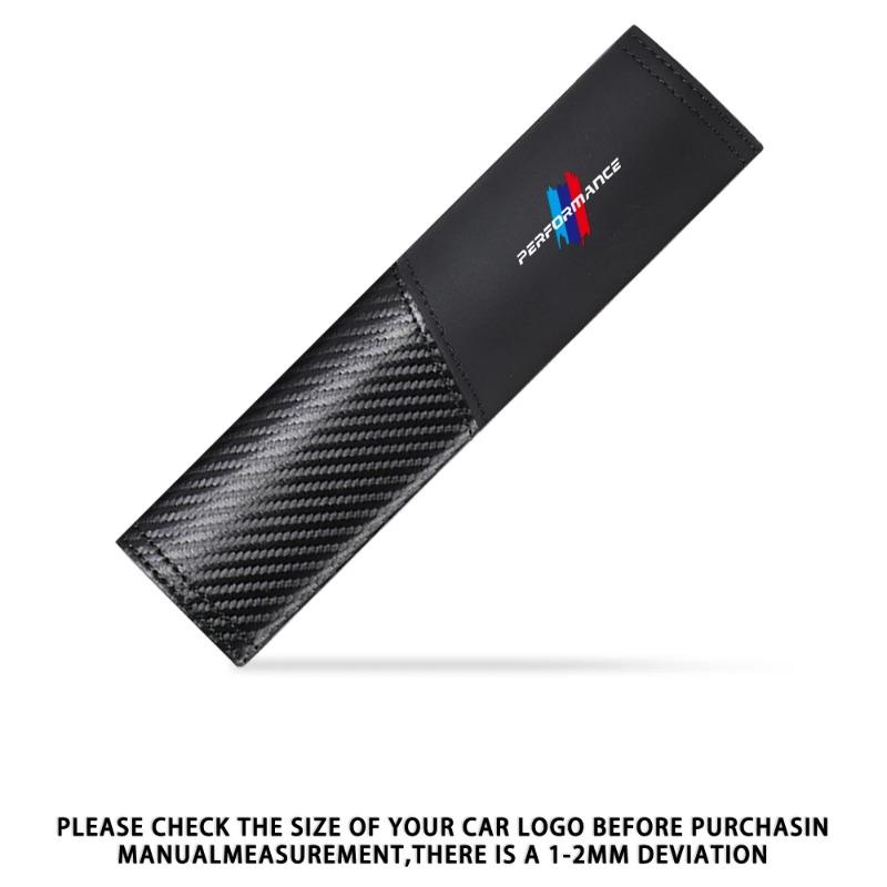2pcs Carbon Fibre Seat Belt Covers Car Shoulder Pad Seat Belt For BMW E46 E90 E60 F30 E87 E36 F20 E92 Serie 1 Car Accessories