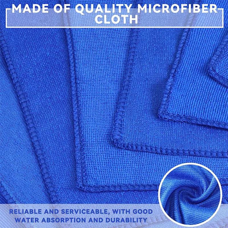 10/200PCS Microfiber Car Cleaning Towels Super Absorbent Car Drying Cloth Household Car Care Detailing Hemming Towel Duster Rags