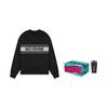 WE11DONE Reflective Logo Pullover Black Unisex Tops WD-SS5-19-048-BK