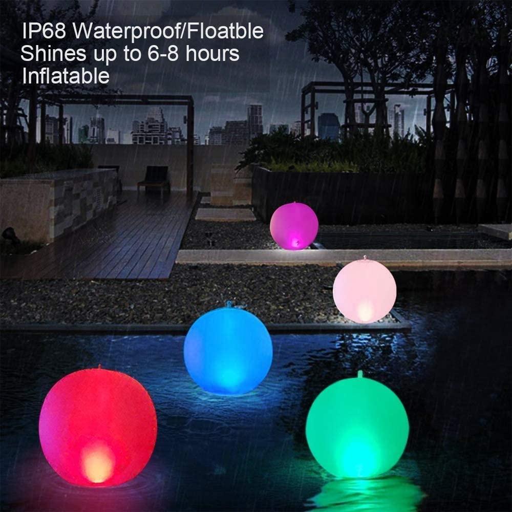 Aufblasbare Wasserdichte Solar Glow Kugel Outdoor Poolball Lampe Farbwechselnde LED Nachtlicht Party Dekoration