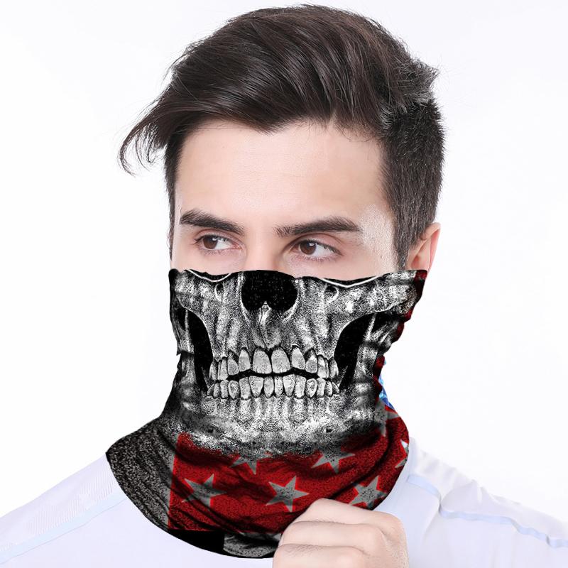 1Pc Bandanas Motorbike Headband Skull Polyester Scarves Face Shield Cycling Face Masks Motorcycle Biker Mask