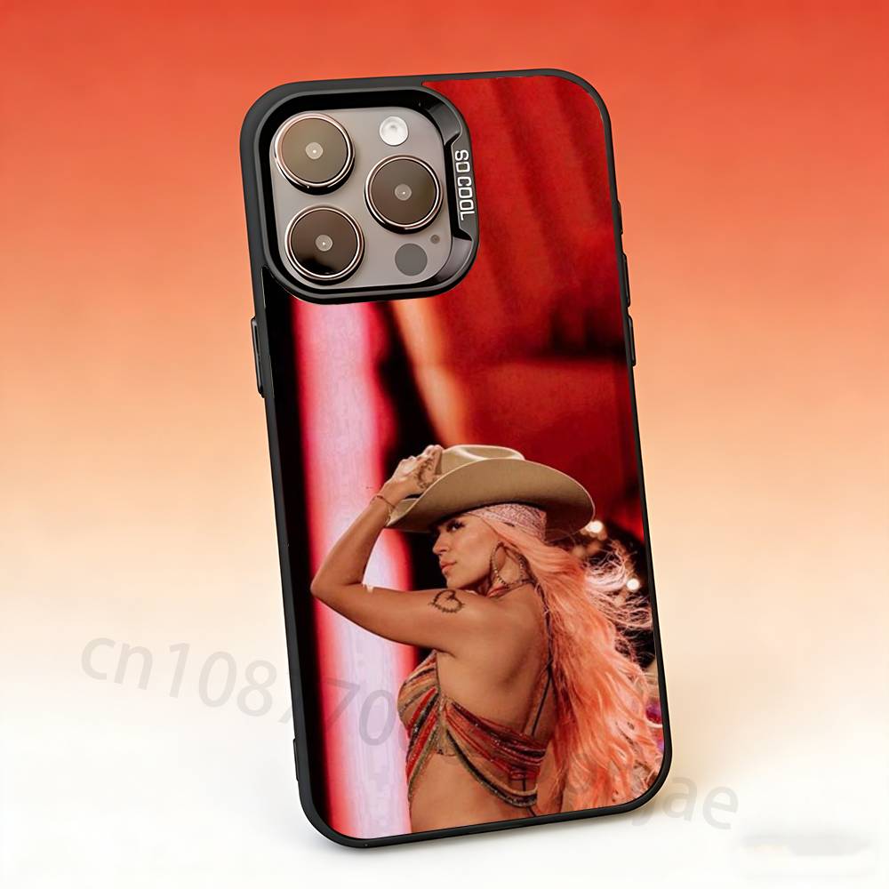 

K-Karol G Tropicoqueta Phone Case For iPhone 17,16,15,14,13,12,11,Pro,Max,Plus,Mini, Anti Fall Matte Hard Bumper iPhone16Plus