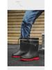 Bottes de Pluie en Caoutchouc Imperméables et Antidérapantes pour Hommes, Style Coréen Tendance, Pêche et Extérieur