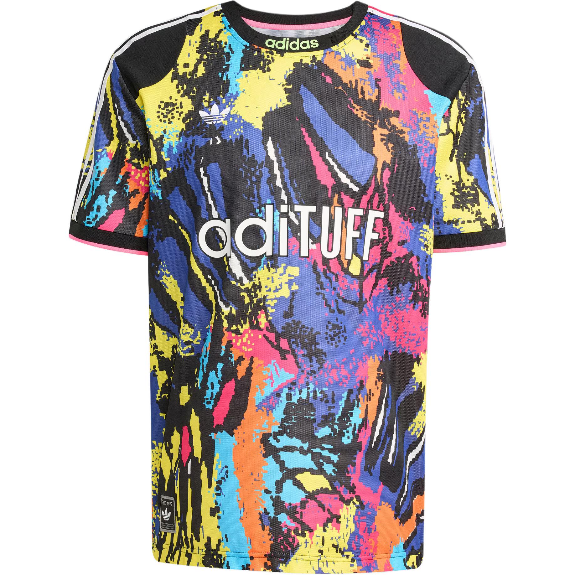 Adidas Originals Archive AOP Jersey, Men s Multicolor Short Sleeve Football Shirt KD4800 S