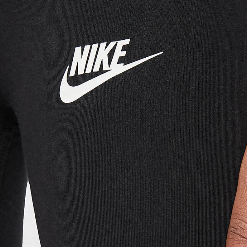 Nike Kids  Knitted Sports Pants High Waist Leggings With Letter Logo Pattern Kids bottoms Black CU8248-010