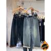 Women's Plus Size Fleece-Lined High Waist Straight Leg Jeans - New Winter 2025 Style