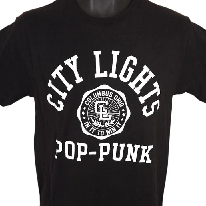 City Lights T Shirt Mens Size Small Black Pop Punk Band Columbus Ohio XL