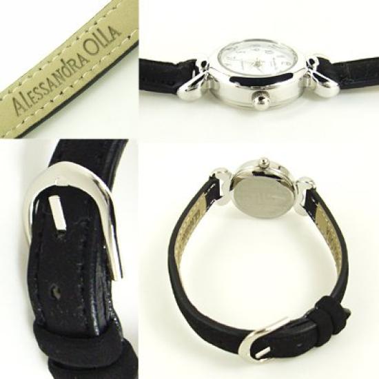 Alessandra Olla Round Leather Watch Women's AO-351