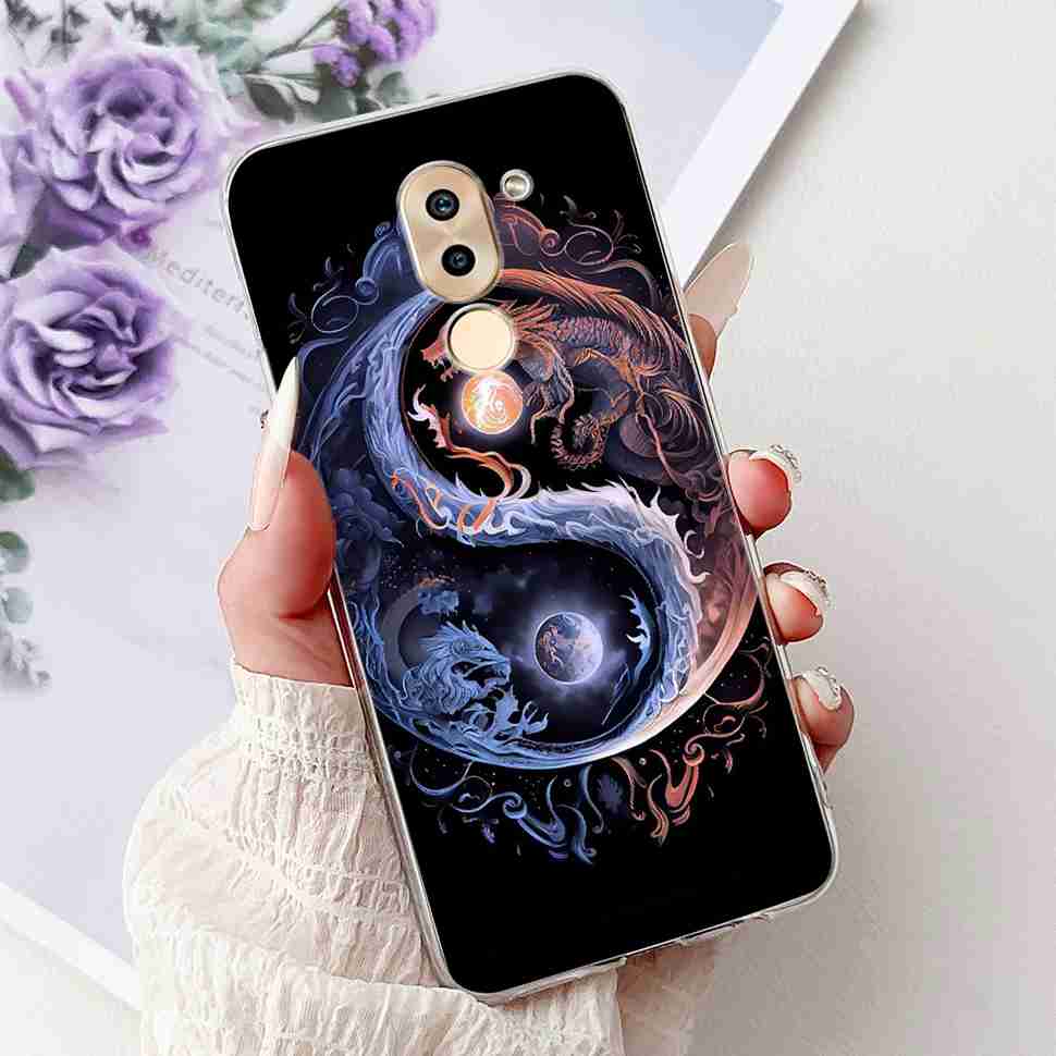 For Huawei Honor 6X BLN-AL10 Case Cute Cartoon Painting Soft Silicone TPU Cover For Honor 6X 6x BLN-L21 5.5" Popular Cats Shell