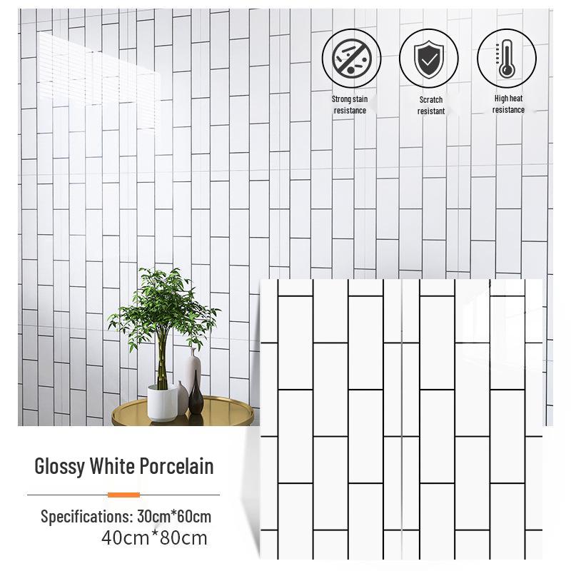 Self-Adhesive Waterproof Marble Tile Wallpaper Sticker