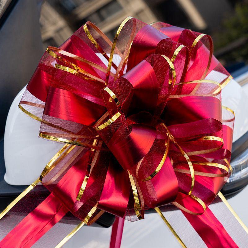 Festive Butterfly Pull Flowers for Weddings: Car Door Handle and Stair Handrail Decorations for Bridal Welcome.