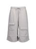Setup Exe Punching Bermuda Sweatpants / Melange Gray