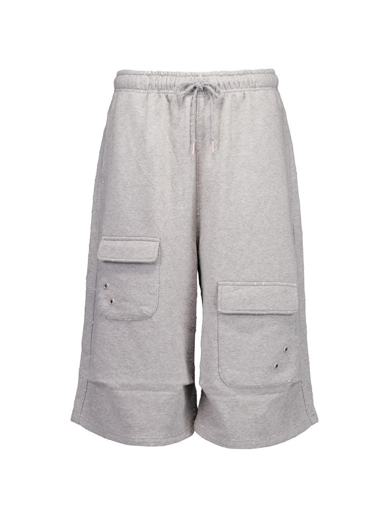 Setup Exe Punching Bermuda Sweatpants / Melange Gray