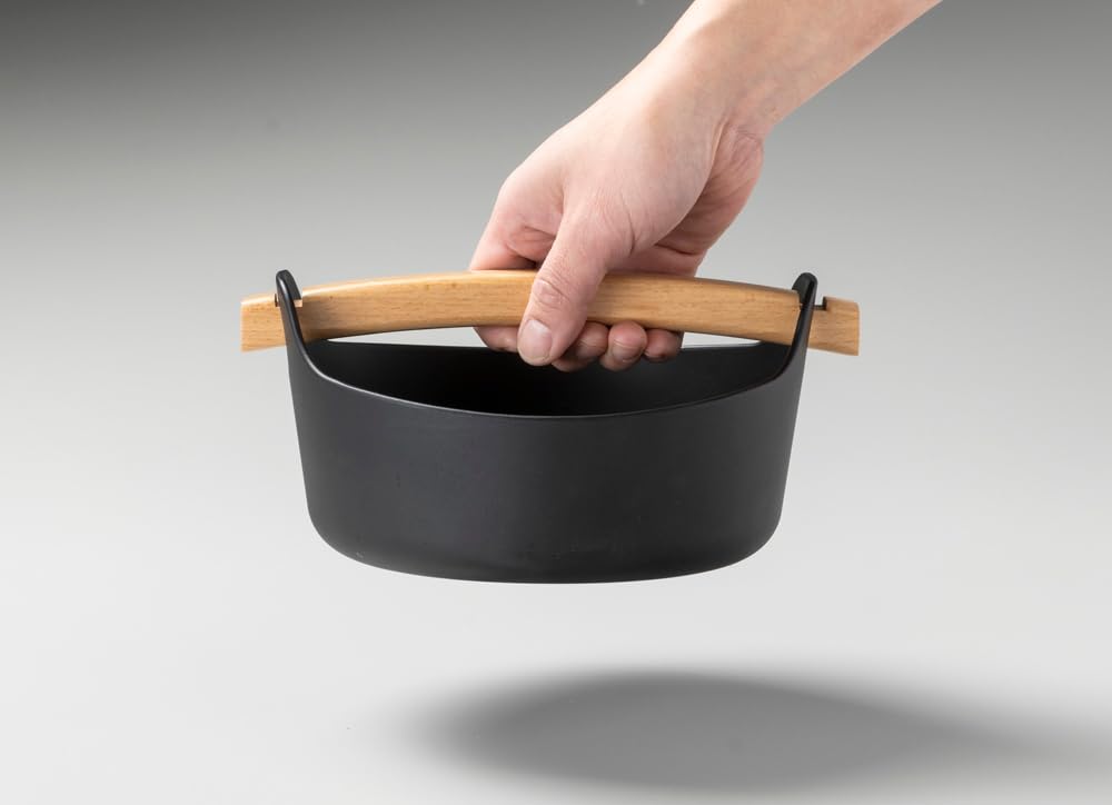Ishigaki Delish Life Cast Iron Pot, 18cm, with detachable handle, suitable for various dishes, 4565