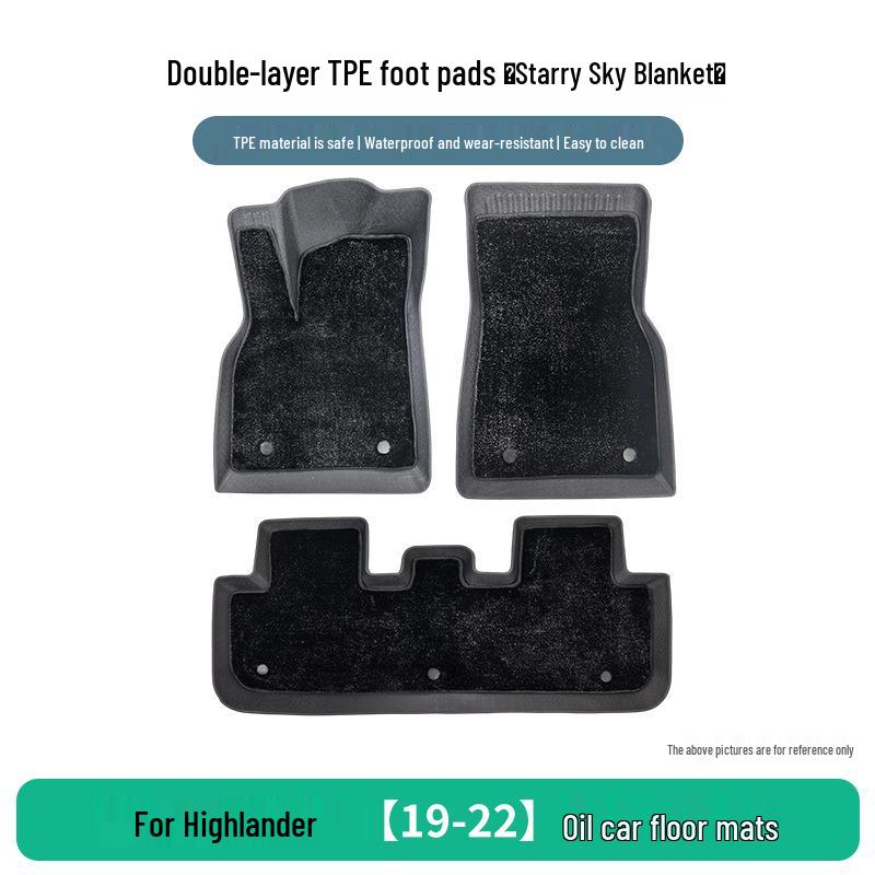 Toyota Wildlander 2019-2022 Custom TPE Floor Mats, 3-Piece Set