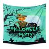 American Halloween Printed Tapestry Horrible Cartoon Pattern Hanging Cloth for Living Room Pumpkin Bat Wall Carpet Decoration