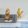 Majestic Lion Sculpture Artistic Tabletop Figurine Decorative Collectible Ornament for Home Office