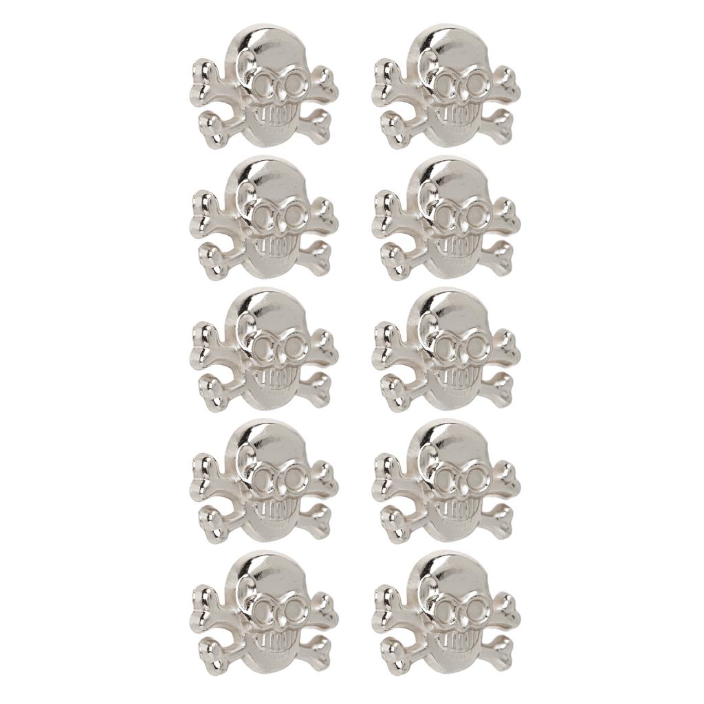 50 Sets Skull Rivets Gothic Style Beautiful Fashionable DIY Rivet Accessories for Making Shoes Belts Silver