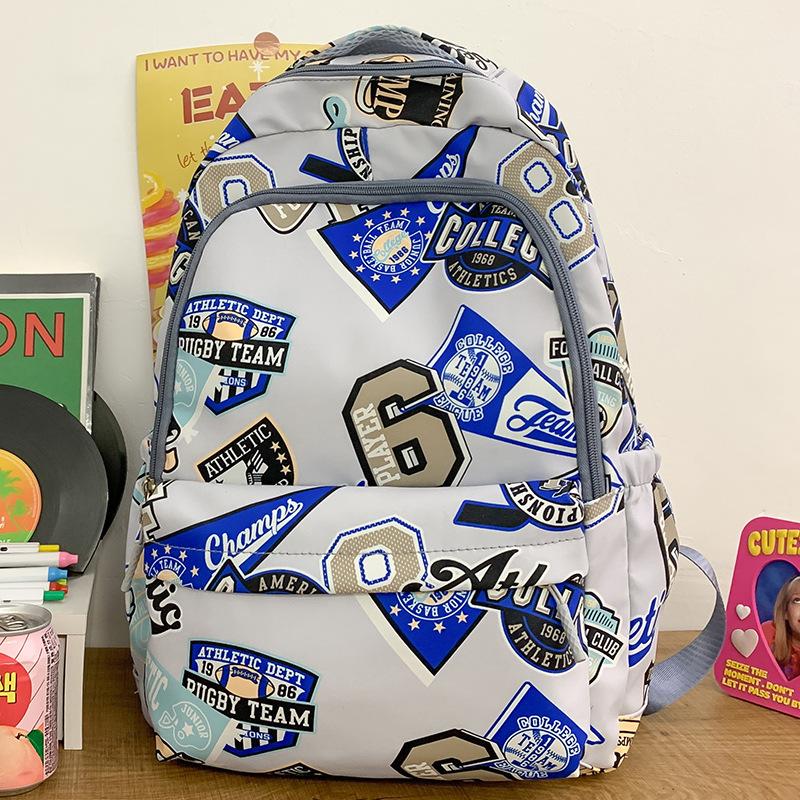 High School Students Backpack Elementary School Students Girls Junior High School Students Graffiti Children's Backpack