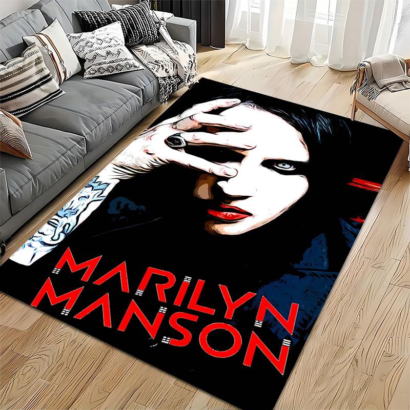 Dark Style Portrait Art Carpet suitable as a non-slip mat for the living room or bedroom sofa