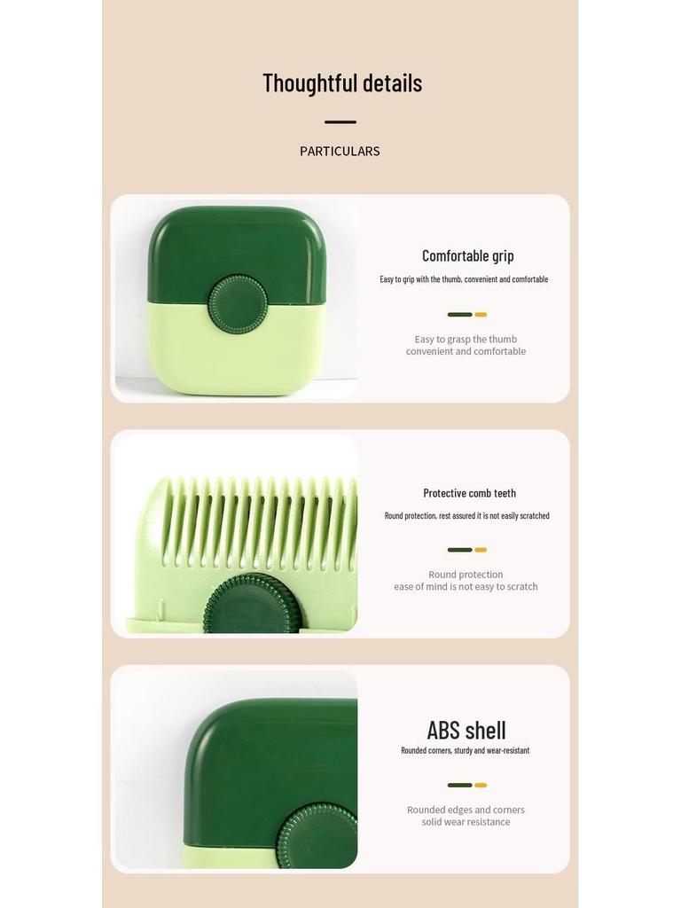 Two-in-One Hair Thinning Comb for Trimming Bangs & Frizzy Hair – Ideal for Girls, Children, and Babies