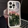 Pink Romantic Rose for iPhone Case 15/14/13/12/11promax Art X/XR Personality 78
