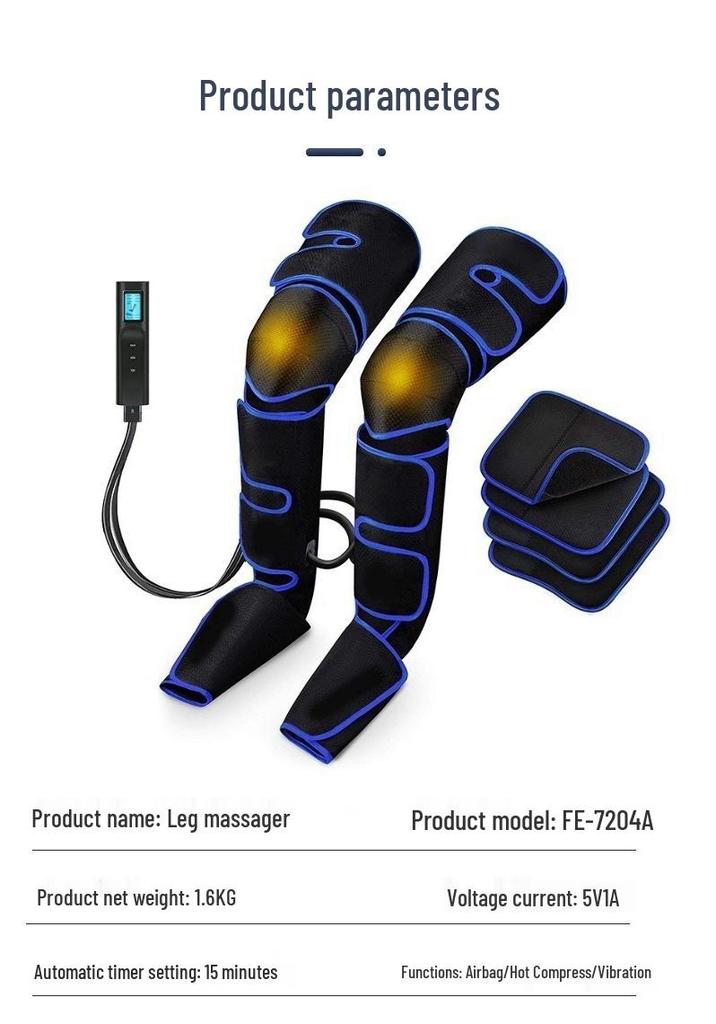 Cross-Border Air Wave Leg Massager with Vibration & Heating