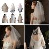 Bridal Veil Bride Elaborate Tulle Lace Bow Short Bachelorette Party Hen Party Bride Veil Hen Party Head Scarf