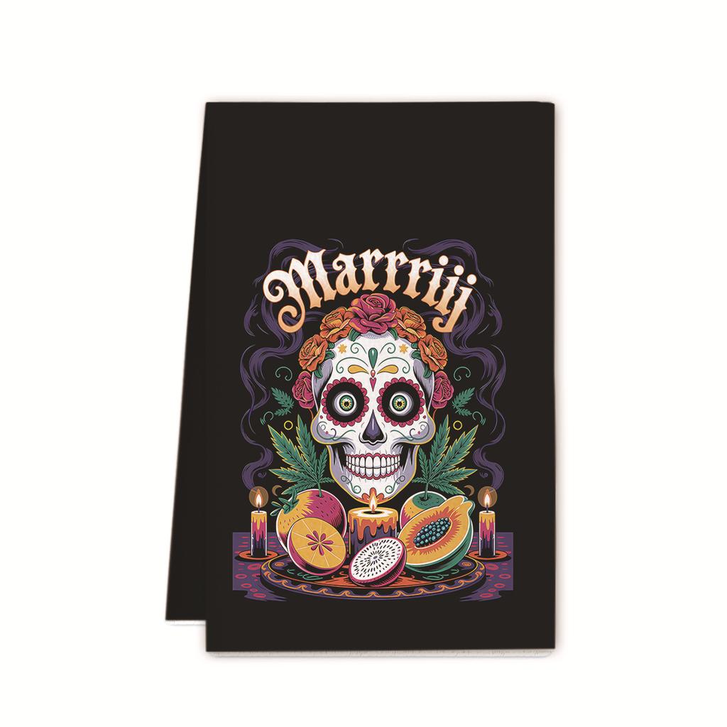 Halloween towel ornament gift microfiber printing kitchen towel special dish towel rag