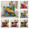 Animation Dog Man Cushion Cover Pillowcase Set Pcs X X Breathable Washable Sofa Cushion Cover