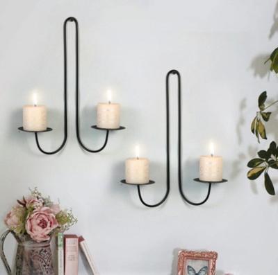 Candlestick Iron Art Living Room Home Wall-mounted Candle Placement Candlestick