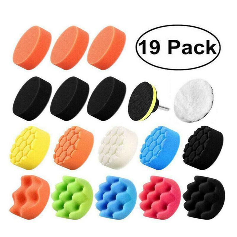 

Набор 3-дюймовых губок для полировки автомобиля, Набор пенополировальных кругов для автомобиля, Пад для воска для автомобиля и мотоцикла, Средство для удаления царапин оранжевый