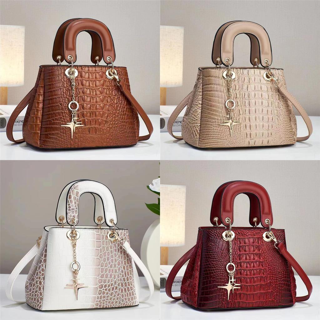 Geantă Tote Elegantă pentru Doamne cu Design Embosat Crocodil și Interior Spațios