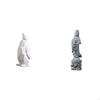 Penguin Yin Resin Animal Figurine Collectible Feng Shui Decorative Ornament for Housewarming Bedroom