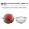 Portable Fishing Bait Holder Stainless Steel Cage Fine Mesh Solid Lure Fish Gathering Ball Carp Accessories Enthusiasts Gift Fast