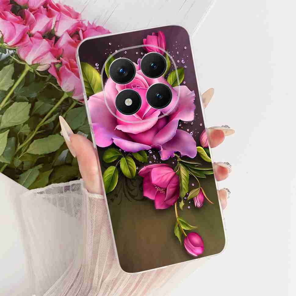 Für Xiaomi Redmi Note 15 Pro Plus ProPlus 5G Hülle Blume Cartoon Hülle Weiche Silikonhülle Für Redmi Note 15 Pro+ Hülle