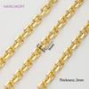 1 Meter 18K Gold Plated Brass Bulk Chains For Needlework,Decorative Chain For Jewellery,DIY Handmade Necklace Bracelet Finding