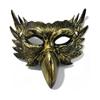 Halloween Cosplay Accessory Eagle Half Face Mask, Vintage Gold Decorative Party Mask Masquerade Gothic Props Venetian