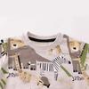 Boys' Long Sleeve Cartoon Knitted Cotton Sweatshirt - Autumn European & American Style Children's Clothing