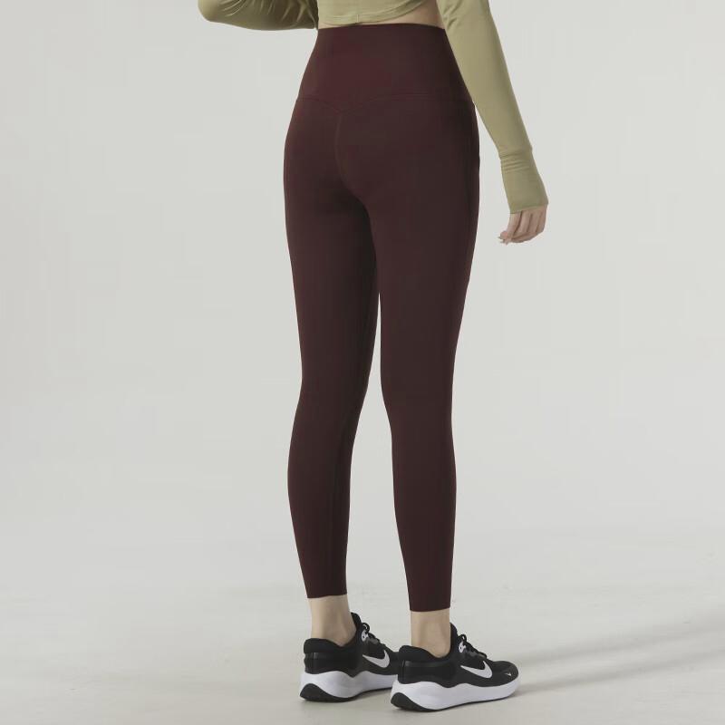 Nike High-Waisted Slim-Fit Casual Sports Pants Women Bottoms Deep-Brown DQ5898-227