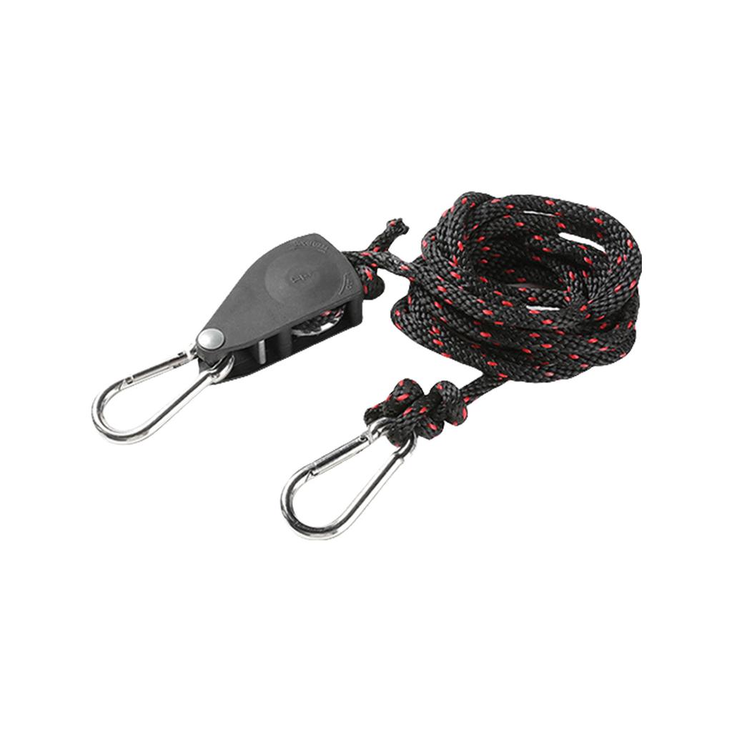Tent Guy Rope with Pulley Quick Setup Outdoor Guy Lines Reflective Camping Rope with Adjuster for Camping Hiking