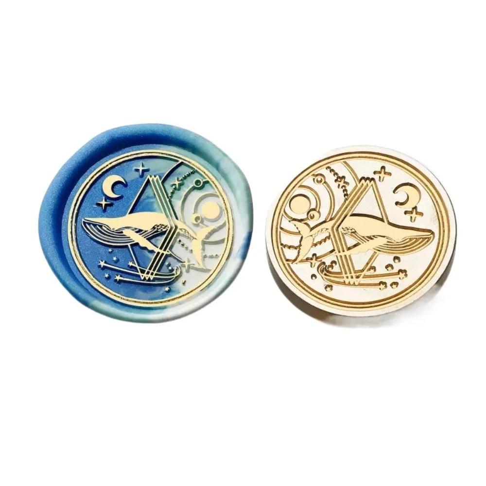 Butterfly Icon Wax Seal Stamp Replace Head Antique Metal Star Sky Pattern Sealing Wax Seals Head Retro Flowers