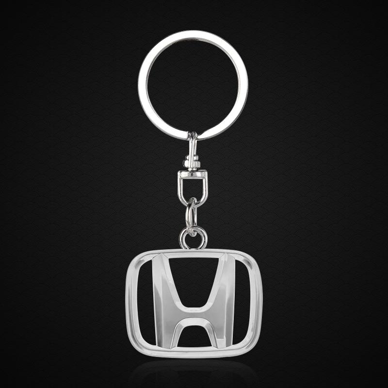 1 Stück 3D Metall Auto Emblem Schlüsselanhänger Zinklegierung Schlüsselanhänger Autozubehör Für Honda Fit Mugen Insight Type S R VTEC DOHC Modulo Vezel Legend RR Si