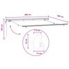Retractable Awning Sand 600 x 300 cm Fabric and Aluminum