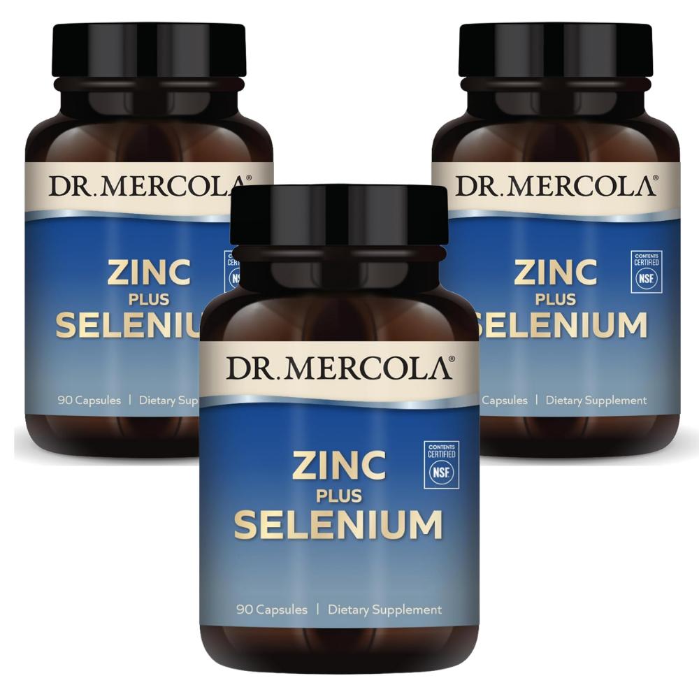 Dr. Mercola Zinc Selenium Mineral Capsules 90 Tablets (3 Pcs)