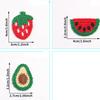 10PCS Lovely Fruit Embroidery Cloth Patch Lace Patch Hairpin Decorative Accessories Clothing Embroidery Decal Fruit Cloth Patch